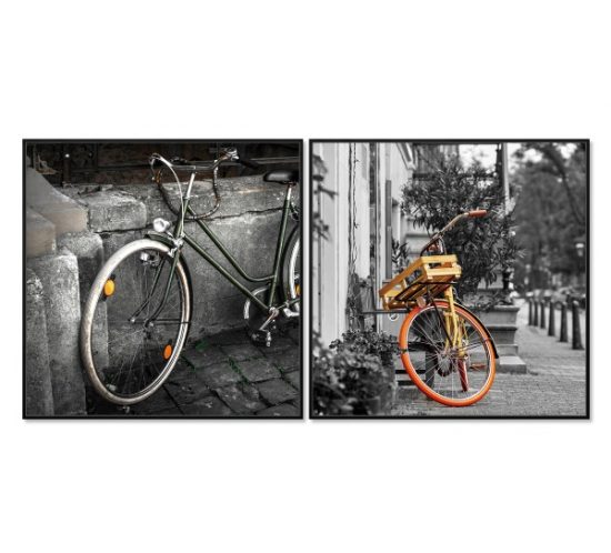 nakura-cuadro-diptico-bicicletas